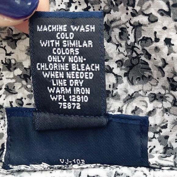 Lane Bryant Mini Skirt Venezia Jeans Gray Floral Beaded Stretchy Sz 20 2X - Picture 12 of 13